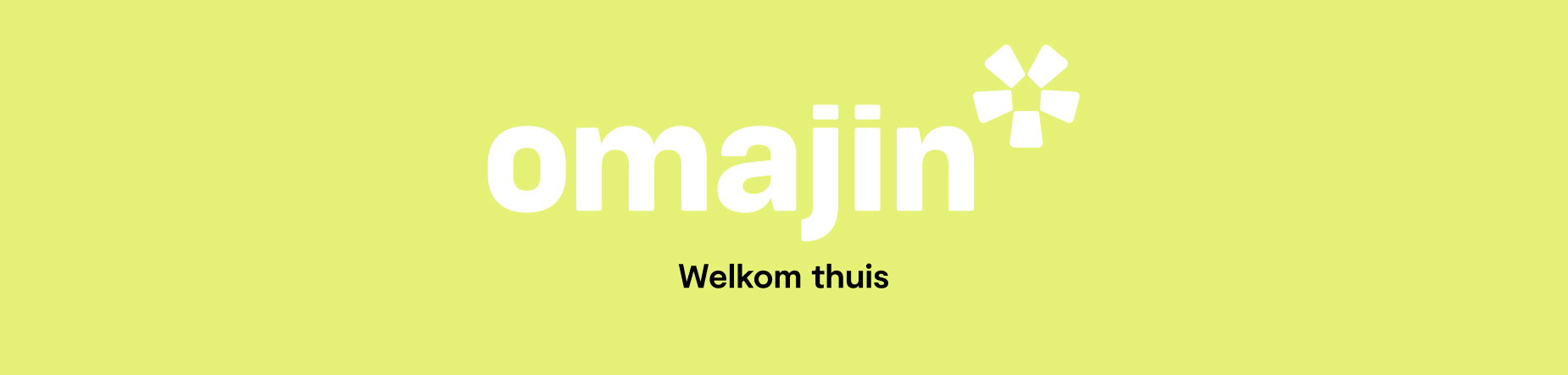 omajin logo & slogan welkom thuis