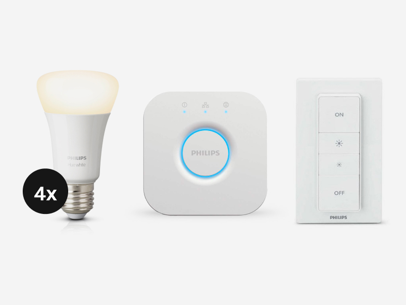 Philips Hue White E27 Bluetooth Starter Kit + Bluetooth ledlamp